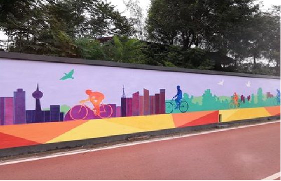 布拖墙体彩绘-围墙