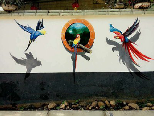 布拖视觉错位-3D墙绘设计