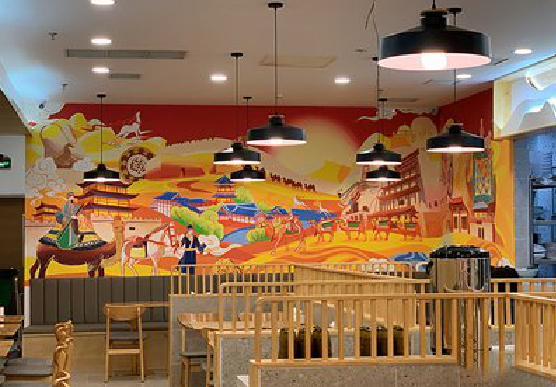 布拖商业空间彩绘介绍。