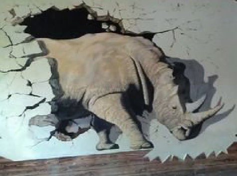 布拖在墙绘中，如何绘制3D效果？